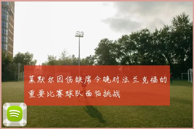 莱默尔因伤缺席今晚对法兰克福的重要比赛球队面临挑战