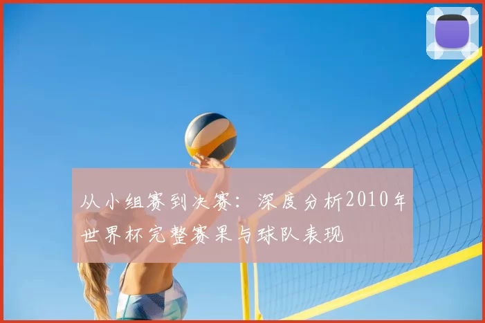 从小组赛到决赛:深度分析2010年世界杯完整赛果与球队表现